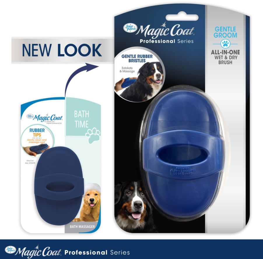 Magic Coat Professional Series All-in-One Wet & Dry Brush for Dogs