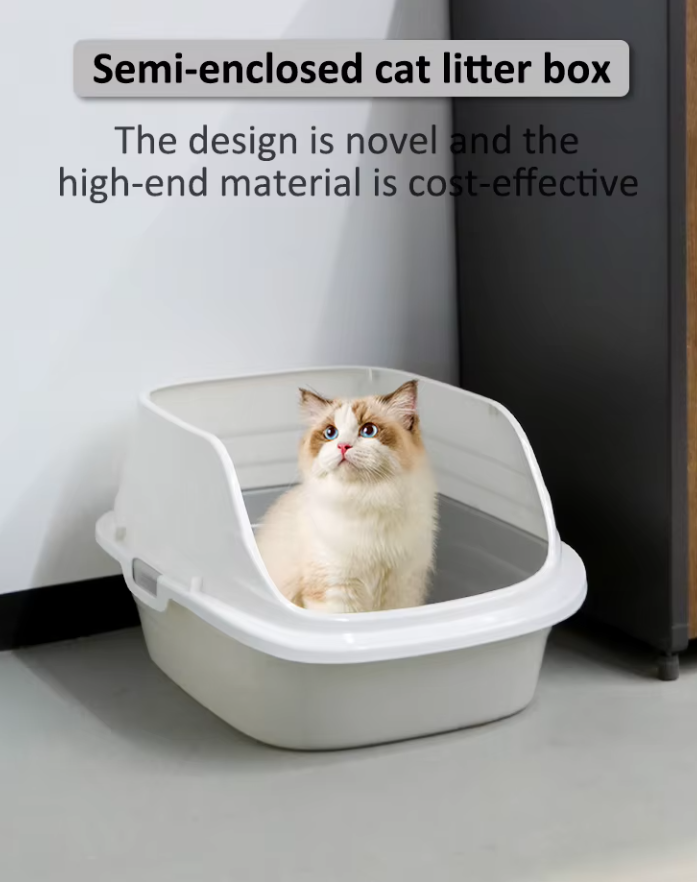 Cat Litter Box with Removable  Anti-Splash