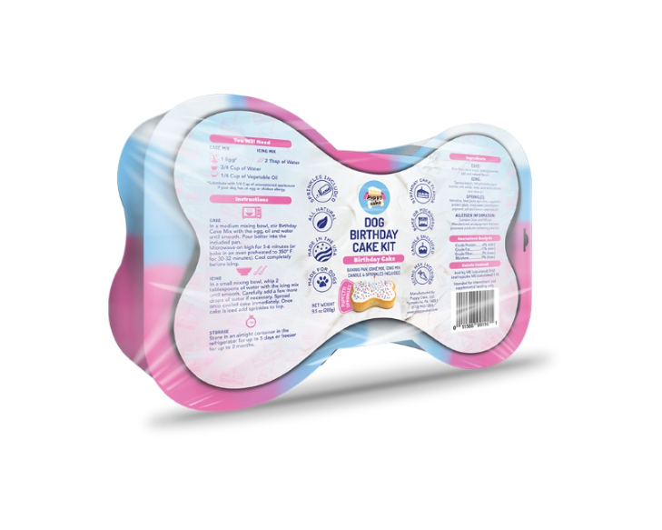 Dog Birthday Cake Kit - Birthday Cake Flavor with Pupfetti Sprinkles