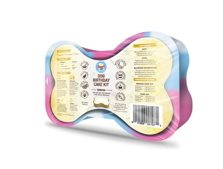 Dog Birthday Cake Kit - Banana