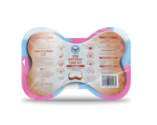 Dog Birthday Cake Kit - Pumpkin