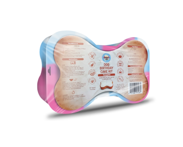Dog Birthday Cake Kit - Pumpkin