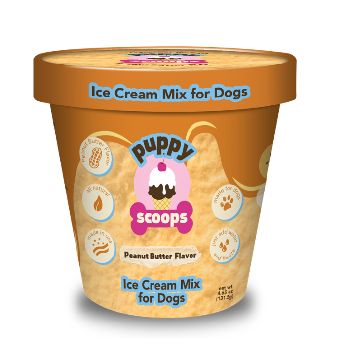 Puppy Scoops Ice Cream Mix - Peanut Butter, Pint Size, 4.65 oz