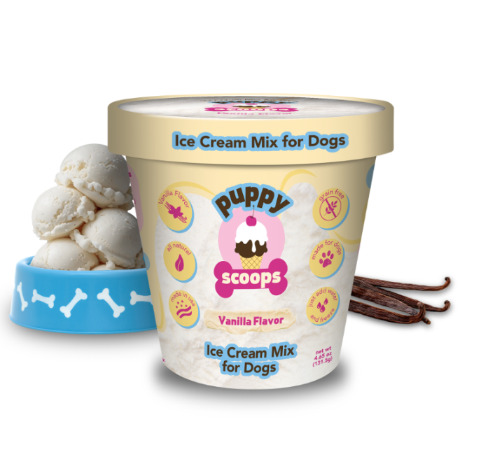 Puppy Scoops Ice Cream Mix - Vanilla, Pint Size, 4.65 oz