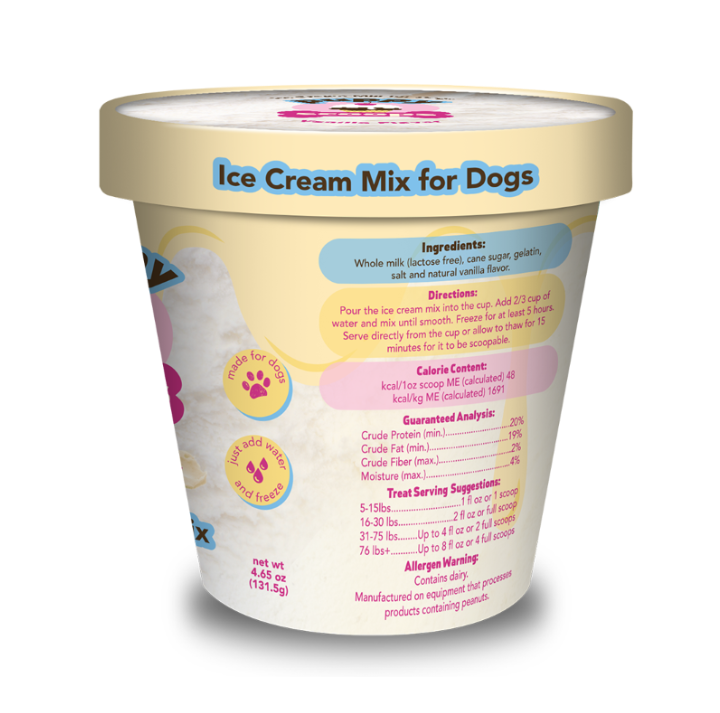 Puppy Scoops Ice Cream Mix - Vanilla, Pint Size, 4.65 oz
