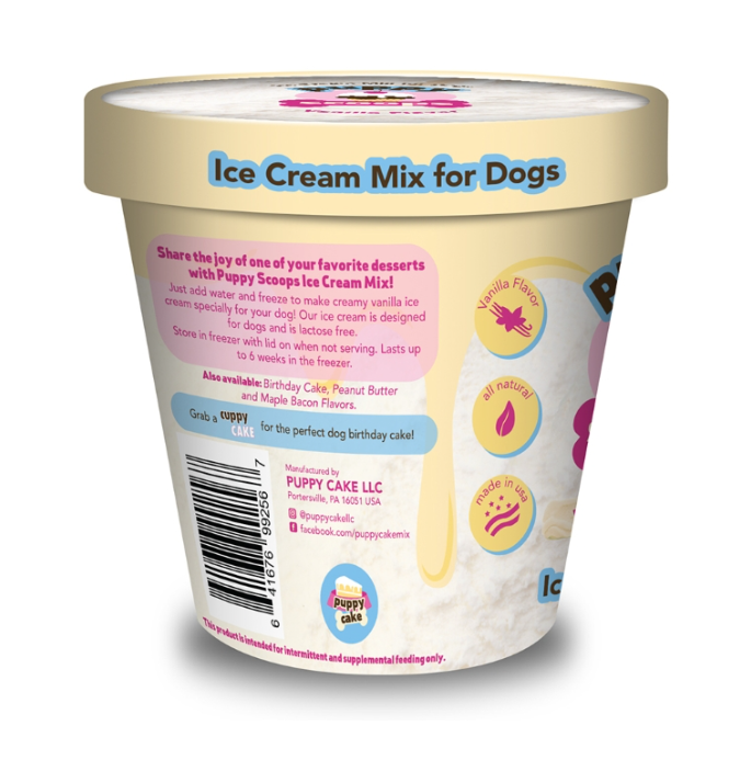 Puppy Scoops Ice Cream Mix - Vanilla, Pint Size, 4.65 oz