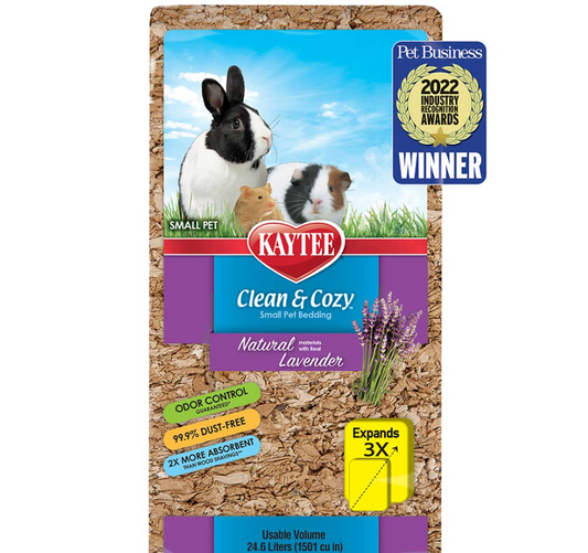 Kaytee Clean & Cozy Natural Lavender Bedding