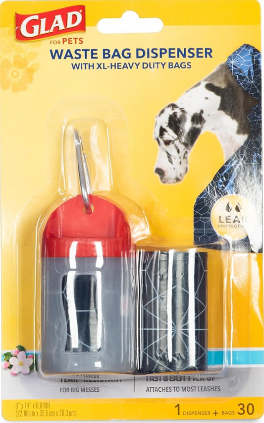 Glad 30 Waste Bags with Dispenser