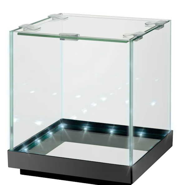 Aqueon Edgelit Cube Glass Aquarium, 1 Gallon