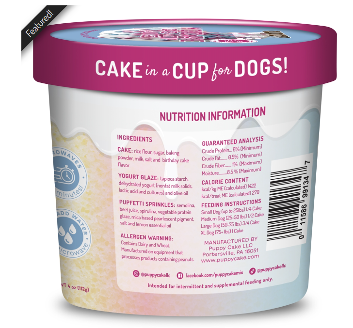 Cuppy Cake for dogs