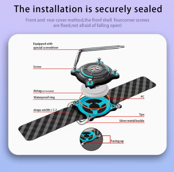 Durable Airtag Dog Collar case