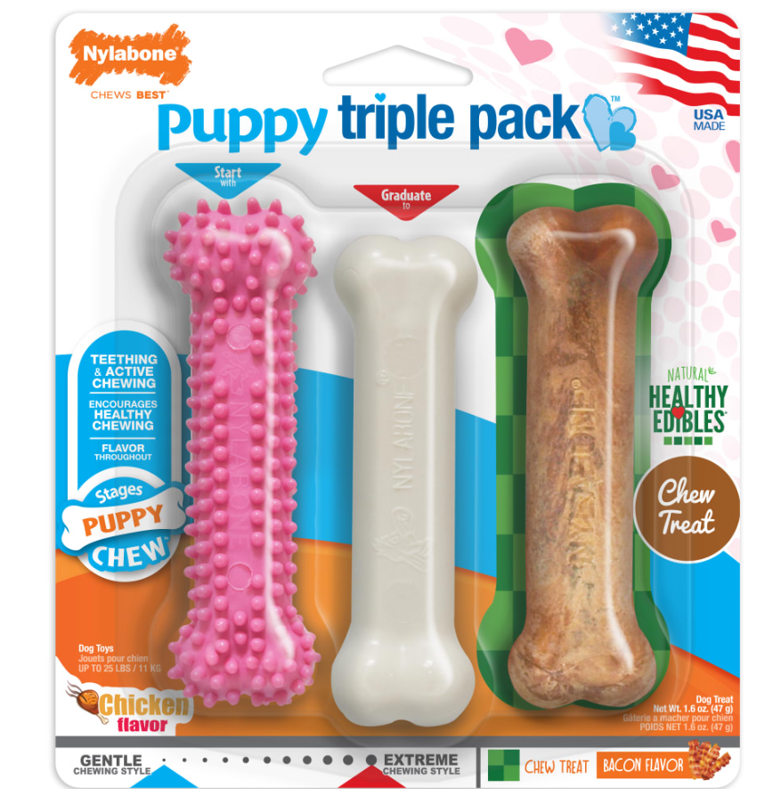 Puppy Chew Starter Kit Chew Toy with Chew Treat