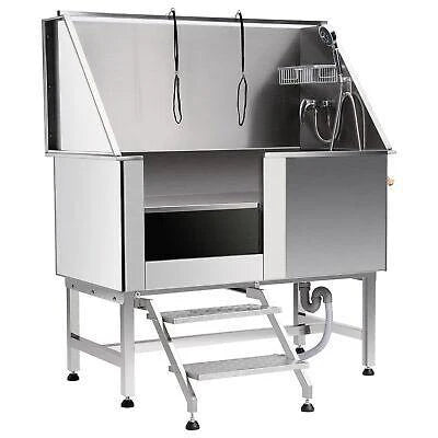 GHD 50" DOG GROOMING TUB SS W/STEPS - Mascotito PR