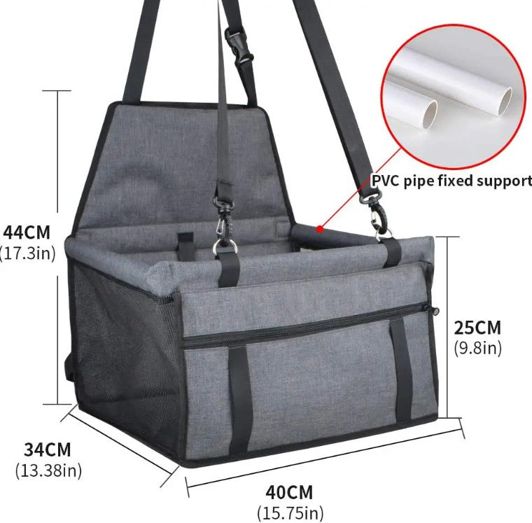 Oxford Waterproof Pet Safety Seat for Cars Cat and Dog Dirt-resistant Car Carrier - Mascotito PR