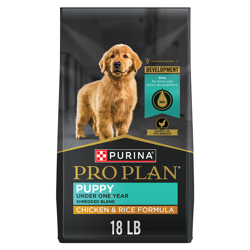 Pro Plan Puppy Shredded Blend Chicken & Rice Formula Dry Dog Food