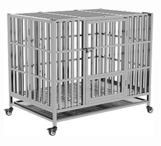 GHD COLLAPSIBLE STAINLESS-STEEL KENNEL - Mascotito PR