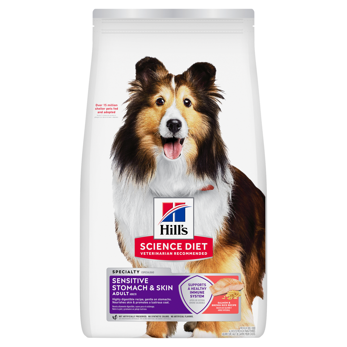 Hill`s Science Diet Dogs-Adult Stomach & Skin Salmon & Brown Rice Recipe