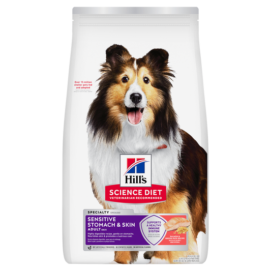 Hill`s Science Diet Dogs-Adult Stomach & Skin Salmon & Brown Rice Recipe
